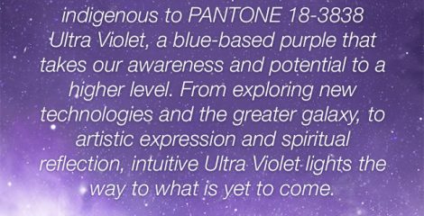 Ultra Violet – Pantone colour of the Year 2018